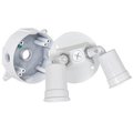 Hubbell Hubbell Electrical LCR23N2-W Round Double Floodlight Holder Kit; White 166084
